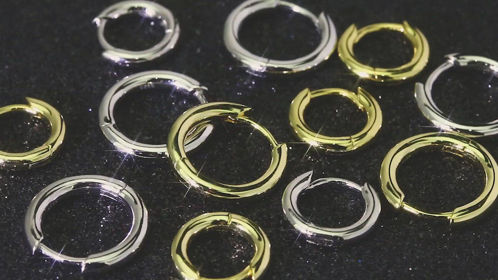 12mm 15mm Wholesale Hoop Earring In 925 Sterling Silver VIDEO