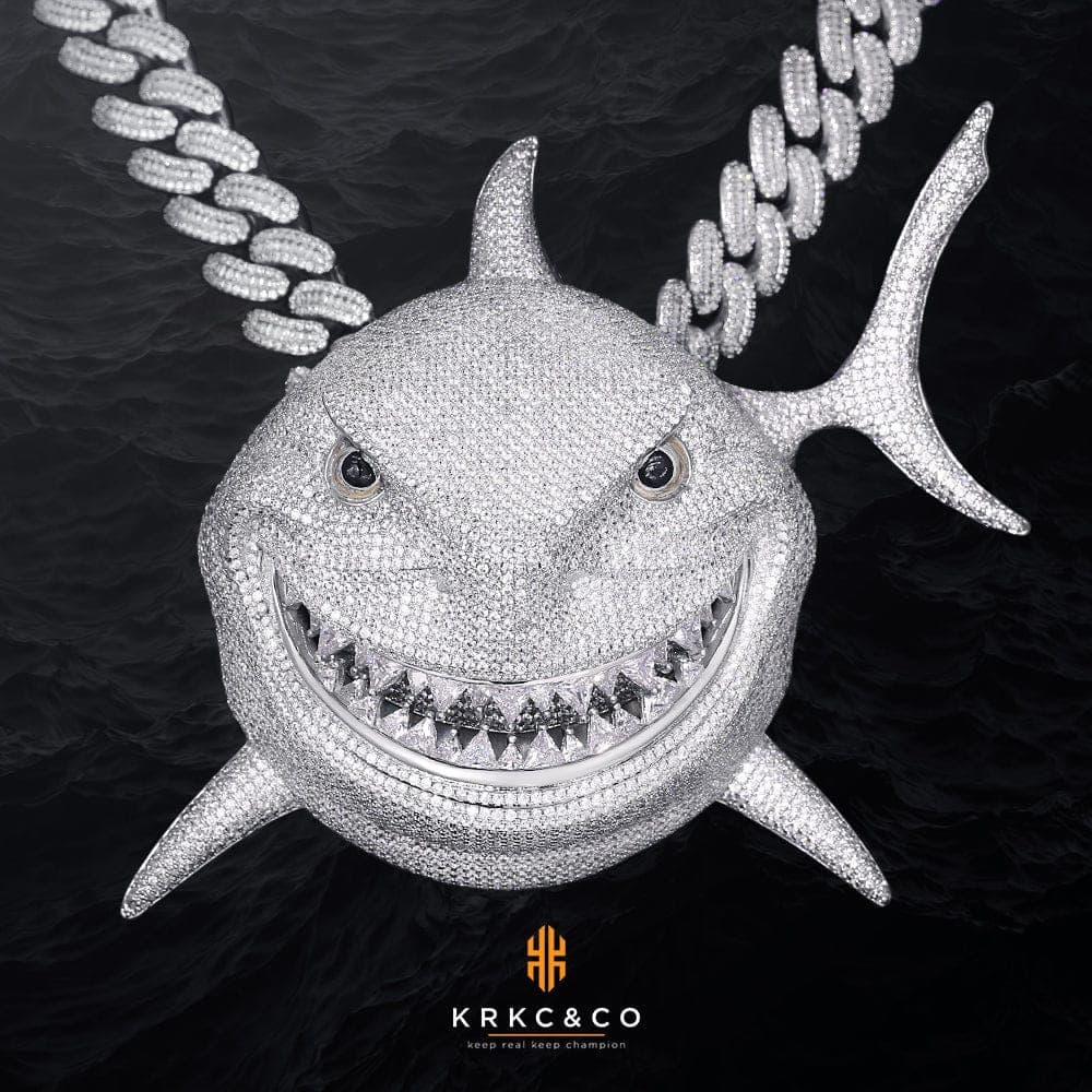 Bruce shark diamond necklace Clearance