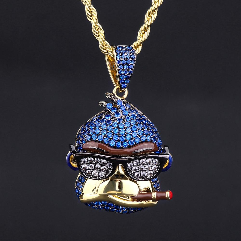 Gold new arrivals ape pendant