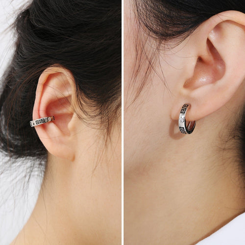 Wholesale Ear Cuff Non-pierced 15mm Sterling Silver for Men